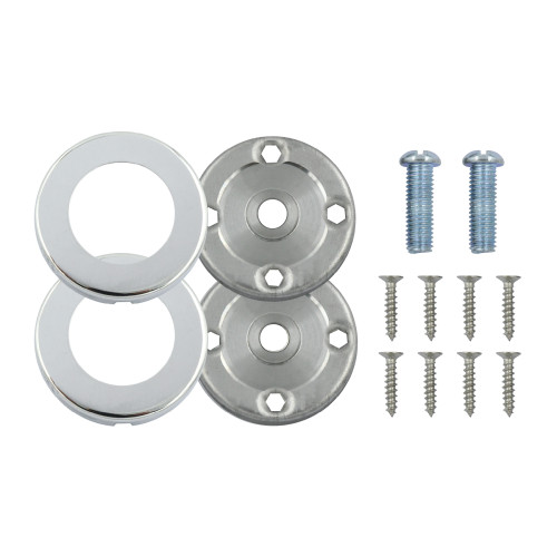Rose Pack - 2 x Push on Roses - Suitable for SS304 19mm, 22mm and 30mm - Polished