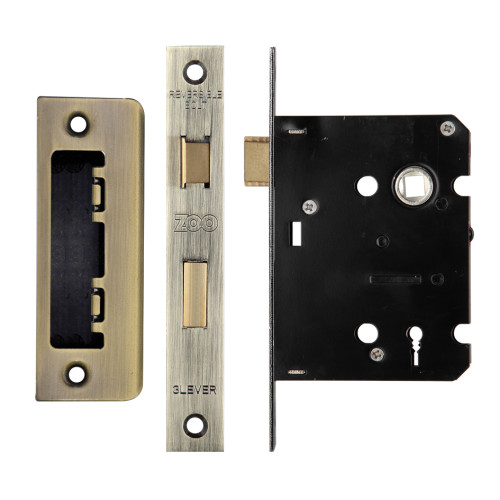 3 Lever Sash Lock 3" - smaller case