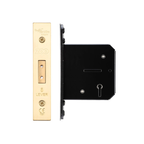 5 Lever Dead Lock - 76mm C/W PVD Forend and Strike