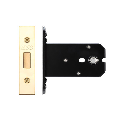 Flat Dead lock - 102mm C/W PVD Forend and Strike