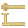 Orta Lever on Round Rose - PVD Satin Brass
