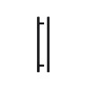 Top Drawer Fittings T Bar 192mm