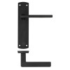 Leon lever on latch backplate