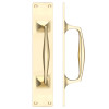 Cast Brass Pull Handle with Backplate - 300 x 60mm