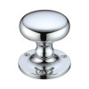 Mushroom Mortice Knob Furniture  62.5mm Rose dia.