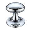 Oval Mortice Knob Furniture  60mm Rose dia.