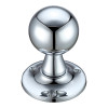 Ball Mortice Knob Furniture  60mm Rose dia.
