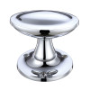 Oval Stepped Mortice Knob Furniture 60mm Rose Dia