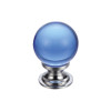 Glass Ball Cabinet Knob - Plain 25mm