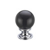 Glass Ball Cabinet Knob - Plain 25mm