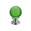 Glass Ball Cabinet Knob - Plain 25mm