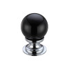 Glass Ball Cabinet Knob - Plain 30mm