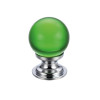 Glass Ball Cabinet Knob - Plain 30mm