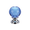 Glass Ball Cabinet Knob - Facetted 25mm
