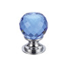 Glass Ball Cabinet Knob - Facetted 30mm