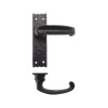 Traditional Slimline Thumb Lever on Latch Backplate -