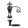 Scroll Lever on Fleur De Lys Backplate - 6" - Euro