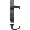 Traditional Lever on Latch Long Backplate - 10"