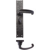 Traditional Lever on Bathroom Long Backplate - 10"