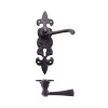 Lever on Fleur de Lys Lock Backplate
