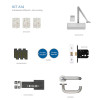 Fire Door Pack - FDP-A14-30/60 - Office kit &acirc; Non Locking - Architectural Version - Inc ZDC0024S