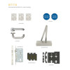 Fire Door Pack - FDP-C14-30/60 - Office - Non Locking - Commercial Version - Inc ZDC0024A-SSS