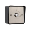 On/Off Latching Key Switch in Stainless Steel Plate c/w Shrouded Back Box