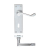 Project Victorian scroll lever on lock backplate - 150mm x 40mm