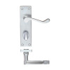 Project Victorian scroll lever on bathroom backplate -150mm x 40mm
