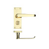 Project Victorian flat lever on privacy backplate - 114 x 40mm