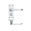 Project Victorian flat lever on privacy backplate - 114 x 40mm