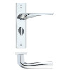 Aries Lever Bathroom (57mm c/c) On Backplate - 190x42mm - Polished Chrome