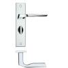 Lyra Lever Bathroom (57mm c/c) On Backplate - 190x42mm - Polished Chrome
