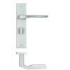 Lyra lever on bathroom backplate