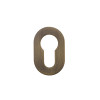 Zoo Hardware Euro Profile Escutcheon Mini Rose - Antique Brass