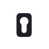 Euro Profile Escutcheon - Rosso Mini Squircle - 50 x 32 x 3