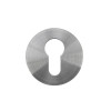 Euro Profile Escutcheon (Pair) - Rosso Slim - 4mm -Satin St. Steel