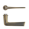 Zoo Hardware Como Lever on Round Mini Rose - Antique Brass
