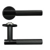 Orta Lever on 4mm Round Slim Sprung Rose - PVD Black