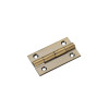 Solid drawn brass butt hinge - 38 x 22 x 1.3mm