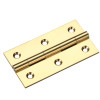 Solid drawn brass butt hinge - 75 x 41 x 2mm