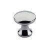 Round Cabinet knob 24.2mm Dia. Polished Chrome Finish