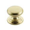 Round Cabinet knob 37mm Dia. Brushed Gold Finish