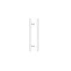 T Bar Cabinet handle 128mm CTC, 188mm Total length Matt White Finish