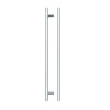 T Bar Cabinet handle 288mm CTC, 348mm Total length Polished Chrome Finish