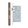 Din Bathroom- Backset 55mm - 2 Pc Forend - Radius - PVDBZ- Satin Bronze Effect