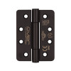 Grade 14 Concealed Bearing Hinge Radius - 102 x 76 x 3mm - Powder Coated Black