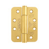 Grade 14 Concealed Bearing Hinge Radius - 102 x 76 x 3mm - PVD Satin Brass