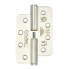 102x76x3mm Stainless Steel Lift Off Hinge, Grade 13, Radius, Right Hand, SSS Finish, Pair