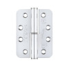 Grade 11 Lift Off Hinge Steel - Radius - Polished Chrome - 102 x 76 x 3mm - Left Hand